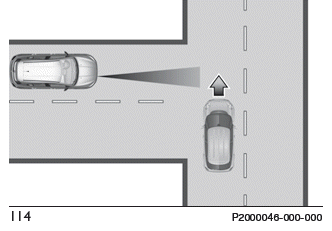 Fiat Tipo. In entgegengesetzter Richtung oder in Querrichtung fahrende Fahrzeuge oder Objekte