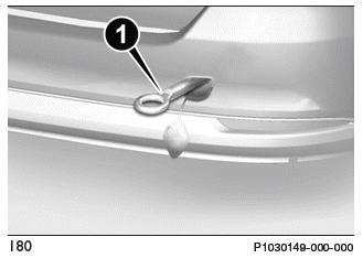 Fiat Tipo. EINHAKEN DES ABSCHLEPPRINGS