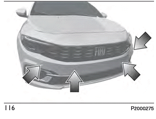 Fiat Tipo. Version mit 7 Sensoren