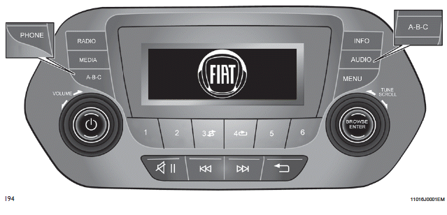 Fiat Tipo. Uconnect Radio 