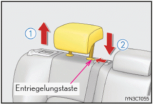 Lexus CT. Einstellen der Sitze