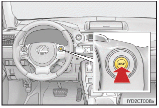 Lexus CT. Multi-Informationsdisplay (mit Schwarz-Weiß-Display)