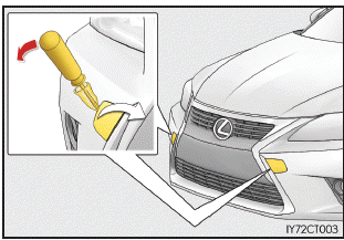 Lexus CT. Vorgehen im Notfall