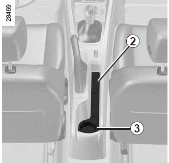 Renault Fluence. Ablagefächer, Ausrüstung Fahrgastraum