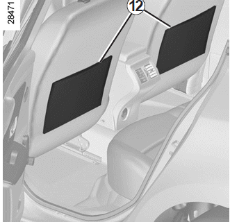 Renault Fluence. Ablagefächer, Ausrüstung Fahrgastraum