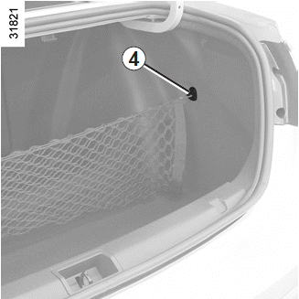 Renault Fluence. Ablagefächer, Ausrüstung Gepäckraum