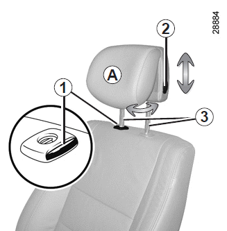 Renault Fluence. Kopfstützen vorne