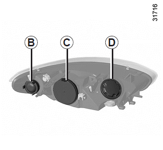 Renault Fluence. Scheinwerfer (Lampenwechsel)