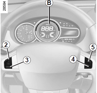 Renault Fluence. Instrumententafel B