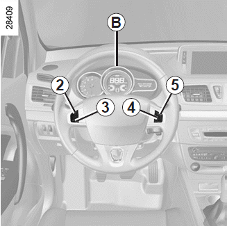 Renault Fluence. Instrumententafel B