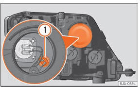 Seat Toledo. Abb. 90 Glühlampe für Standlicht auswechseln