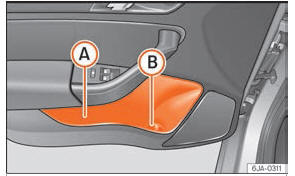 Seat Toledo. Abb. 158 Ablage in der Türverkleidung