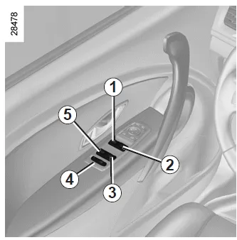 Renault Fluence. Elektrische Fensterheber