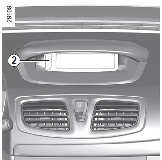 Renault Fluence. Deaktivieren der Beifahrerairbags vorne
