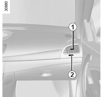 Renault Fluence. Luftdüsen