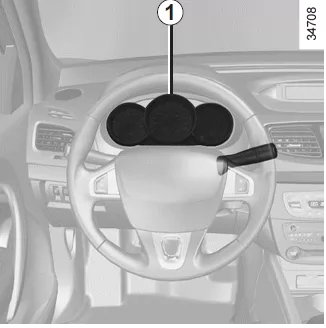 Renault Fluence. Menü für persönliche Einstellungen am Fahrzeug
