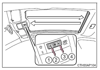 Toyota Auris. Sonstige Ausstattungselemente im Innenraum